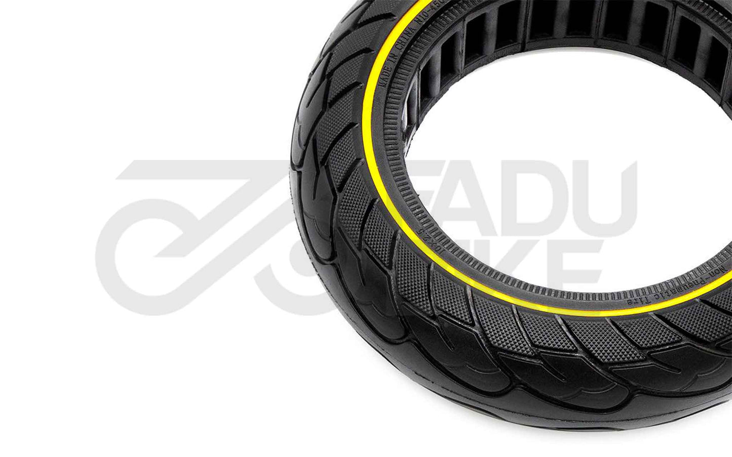 E-Scooter Ultralight Vollgummi-Reifen 10×2,5-6,1 – Yellow Line