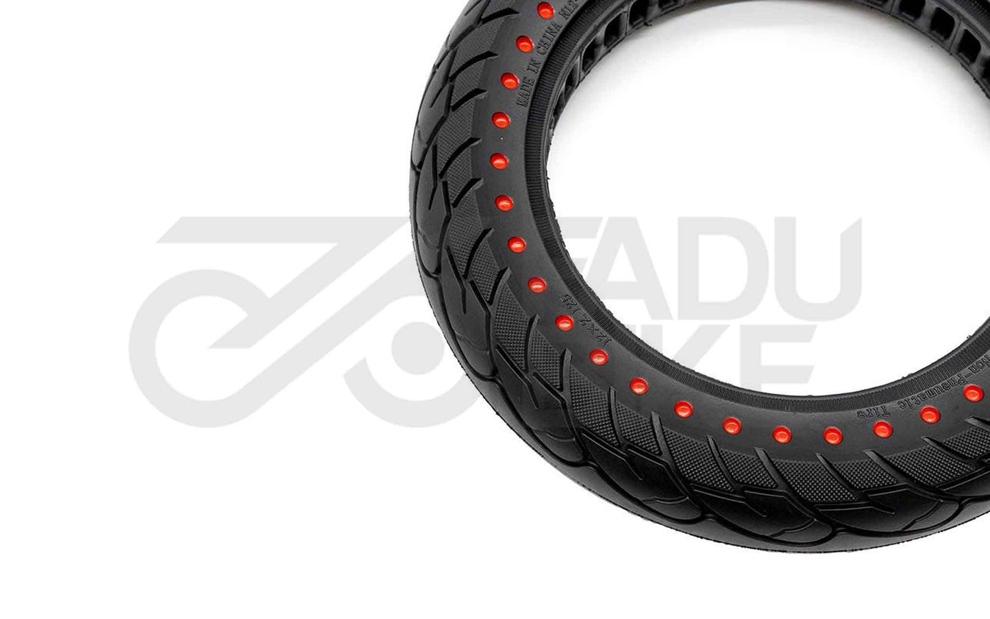 E-Scooter Ultralight Vollgummi-Reifen 12×2,125-7 (B28) – Rote Punkte