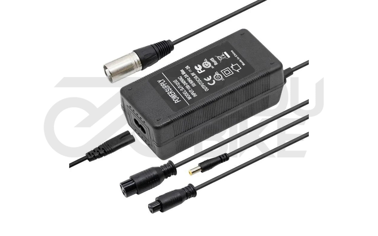 Akku Ladegerät 36–52V 2A mit Multiconnector Stecker – Für E-Scooter