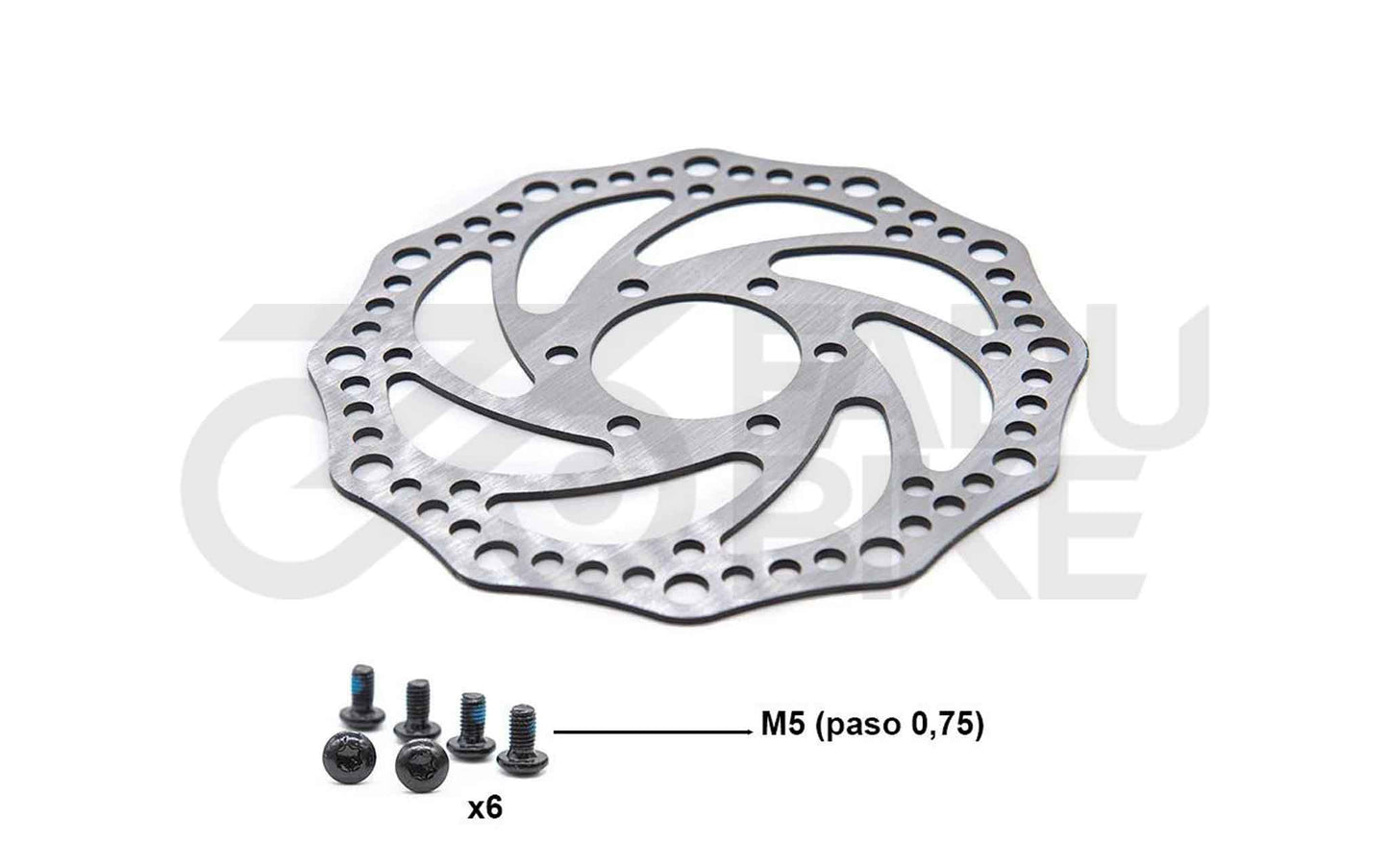 E-Scooter Bremsscheibe R6.2 140 mm 6H (48 mm Lochabstand) – Silber
