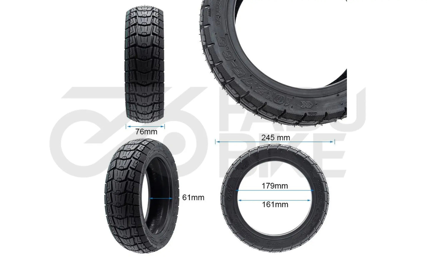 Gelände- und Trail-Profi Tubeless-Reifen 10x2,75-6,5