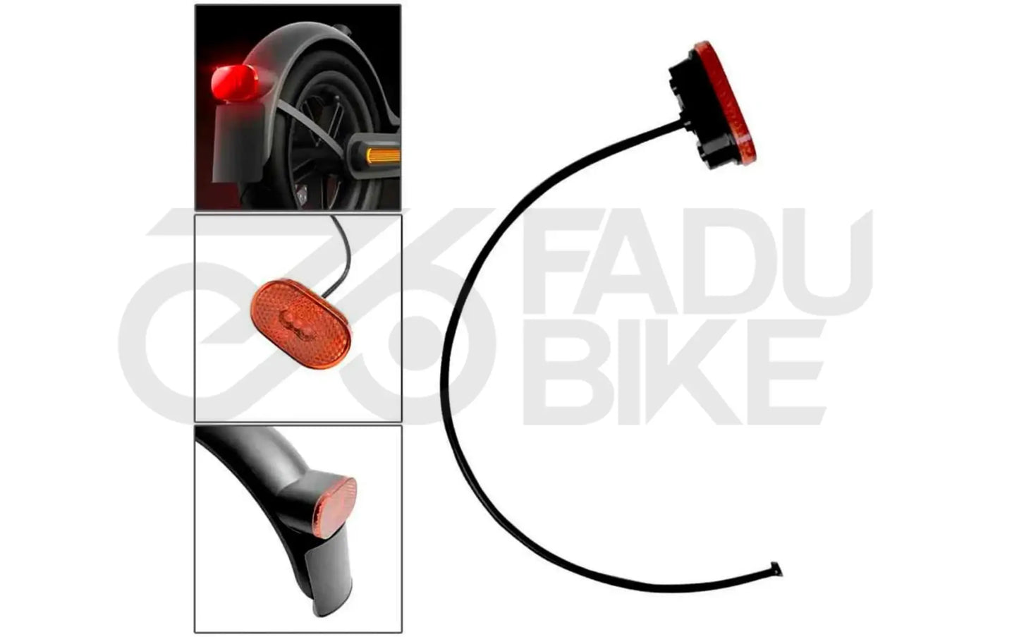 e-Scooter Kotflügel-Rücklicht – Ersatz & Sichtbarkeit hinten für Xiaomi M365 / Pro / 1S
