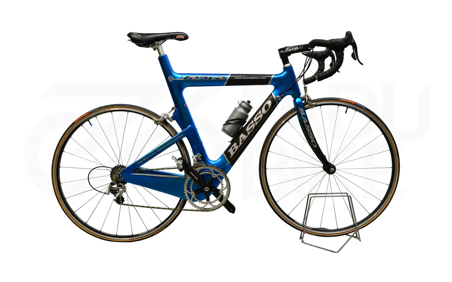 Seitenansicht Fahrrad Venta Basoo Blau