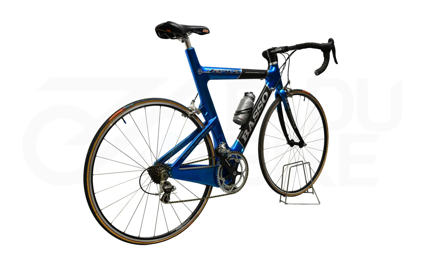 Rückansicht Fahrrad Venta Basoo Blau