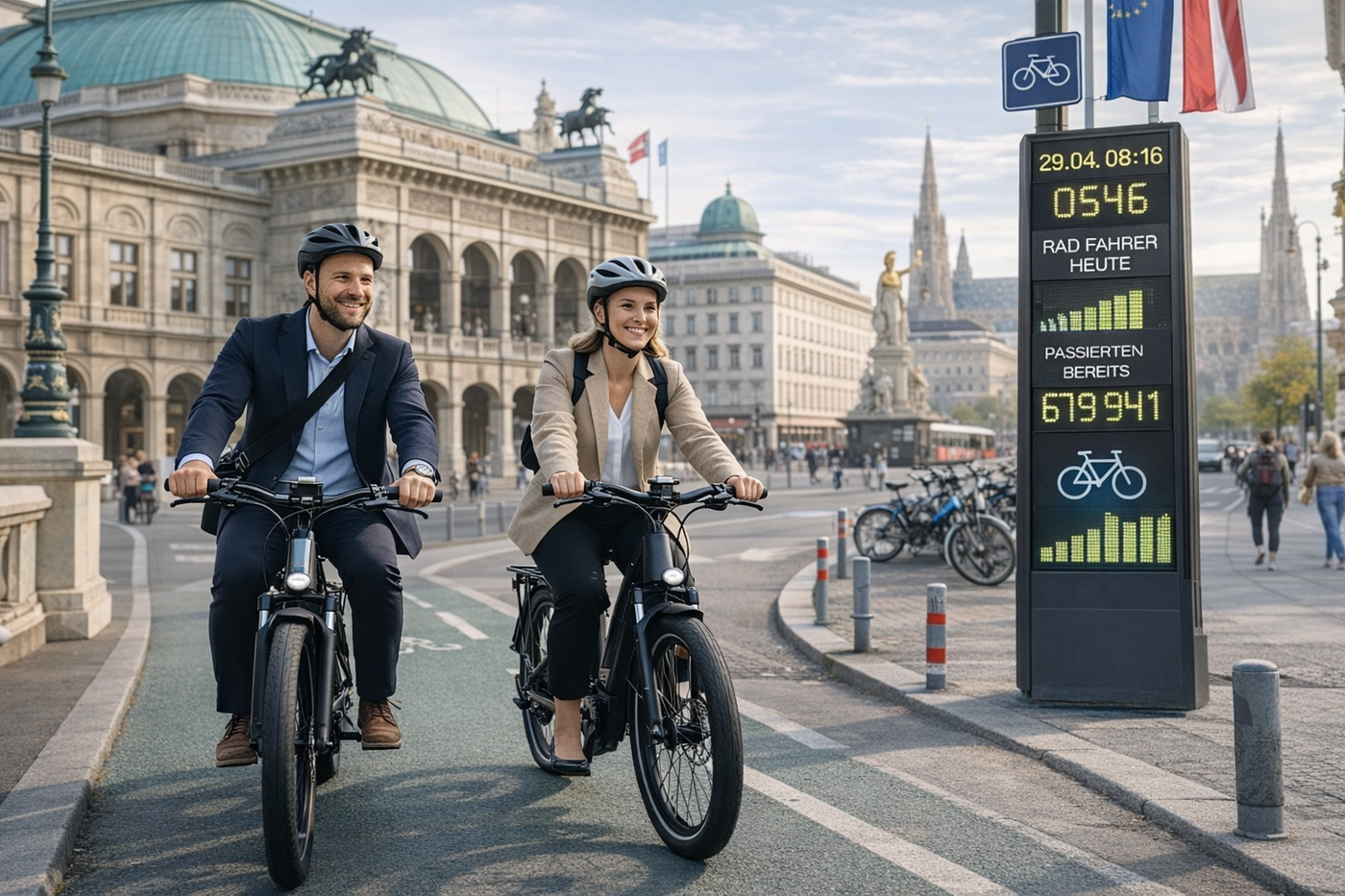 Firmen-E-Bikes als Alternative zum Dienstwagen im österreichischen Stadtverkehr