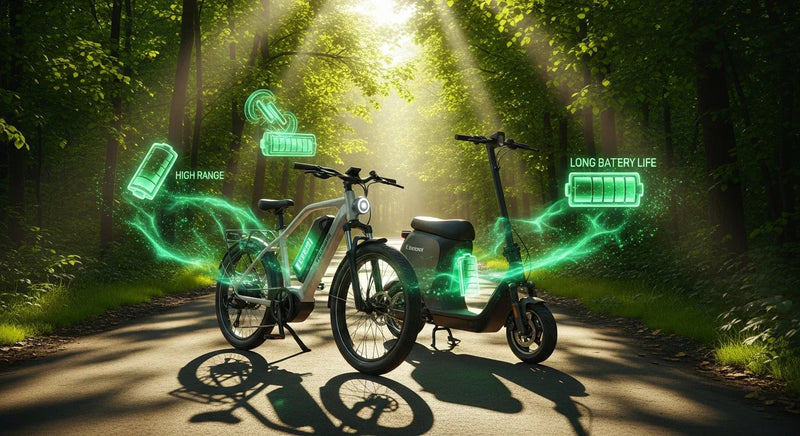 Konzeptionelle Grafik eines E Bikes