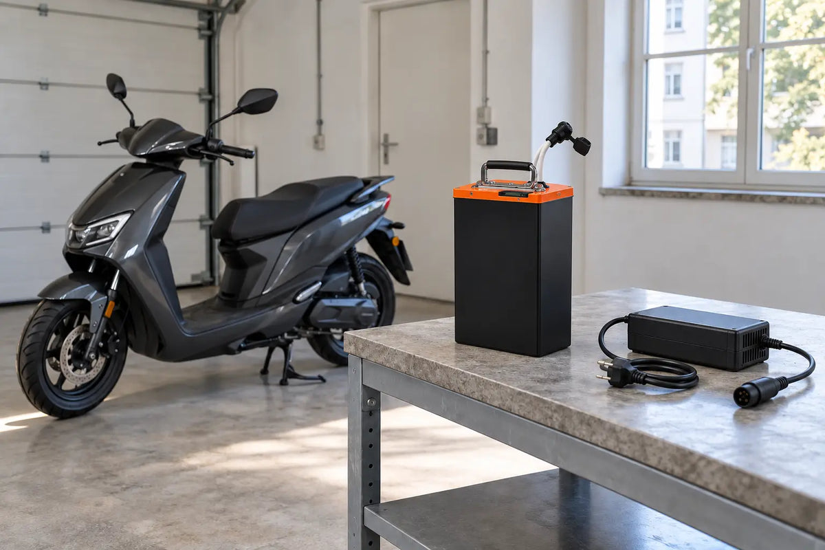 E-Moped Akku richtig laden und pflegen