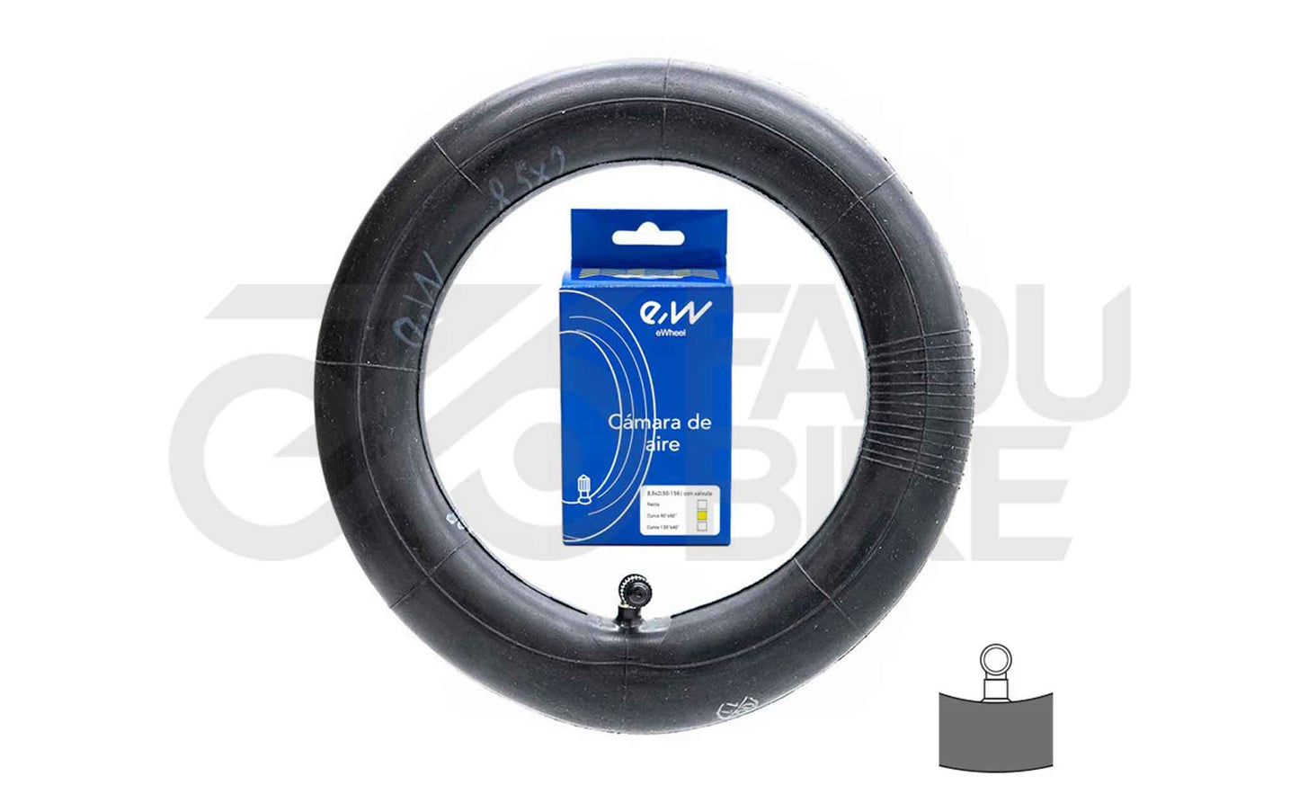 E-Scooter Schlauch 8.5×2 (50-156) | 90°×90° Ventil