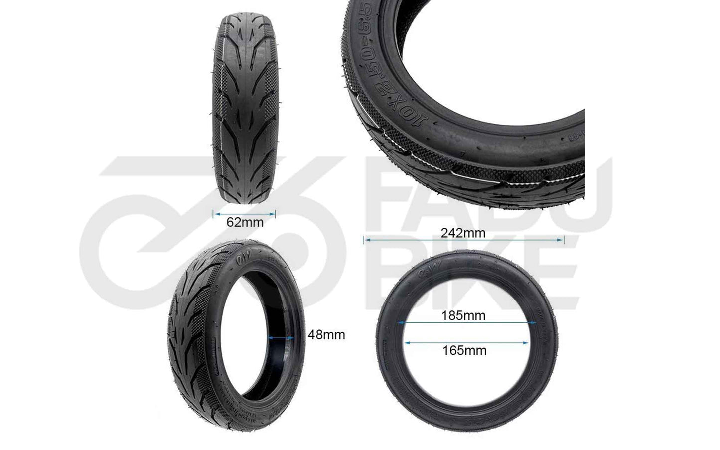 CityCruiser Pro – 10 Zoll schlauchloser E-Scooter Reifen (10x2.50-6.5)