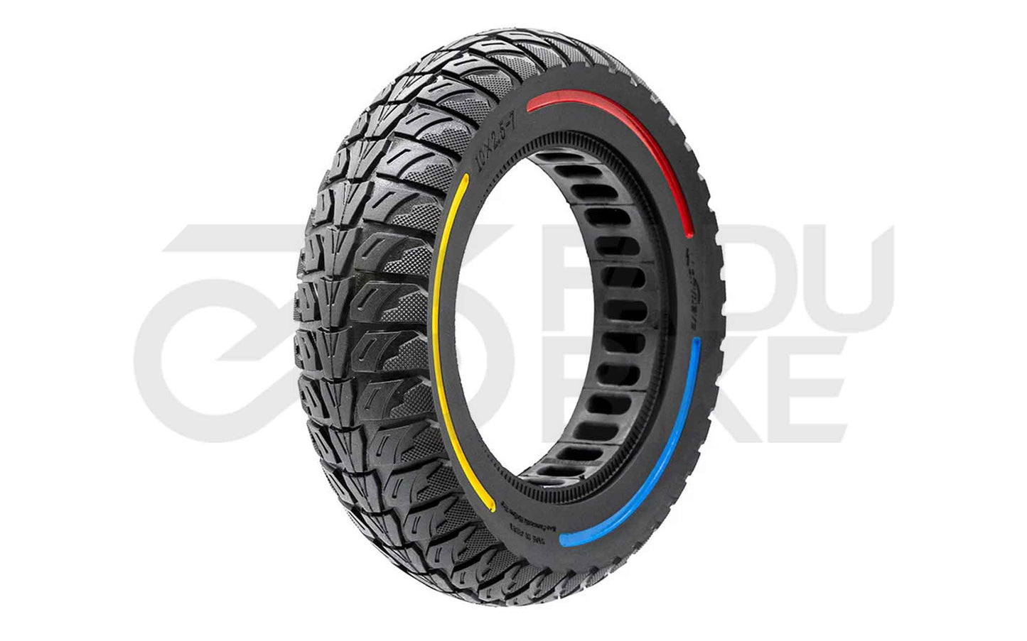 E-Scooter Vollgummi-Reifen 10×2,5-7 Tricolor – Pannensicher & Wartungsfrei