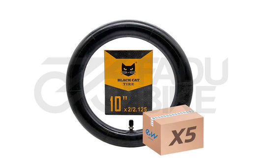 E-Scooter Schlauch 10×(2–2.125) VR | 5er-Set – Butyl-Gummi