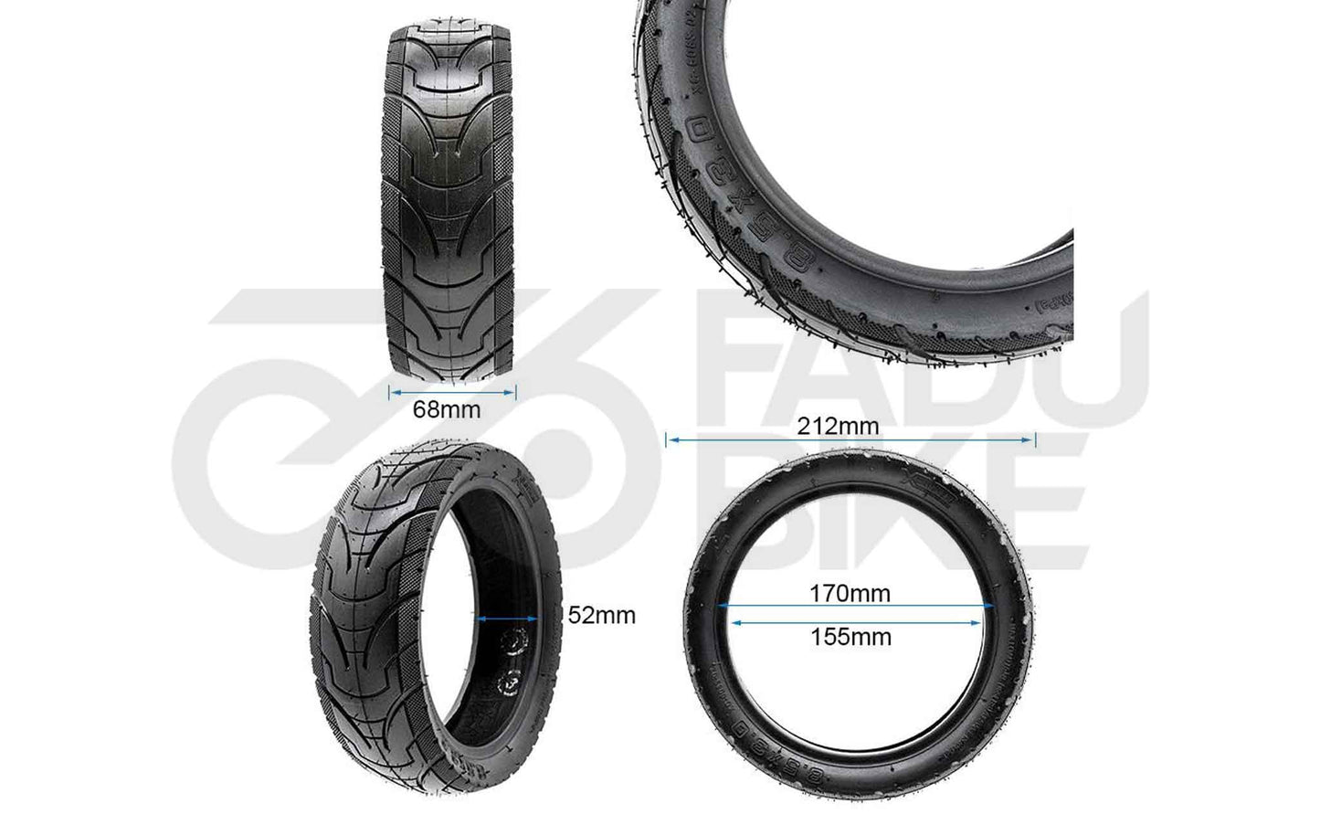 E-Scooter Cityroad Reifen 8.5×3-6.1 – Tube Type