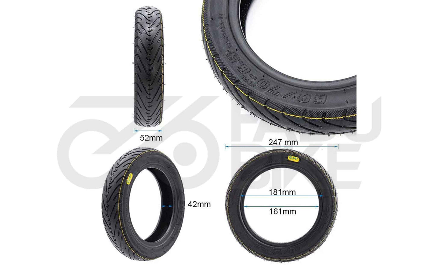 E-Scooter Cityroad Reifen 60/70-6,5 – Tube Type