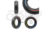 E-Scooter Vollgummi-Reifen 10×2,5-7 Tricolor – Pannensicher & Wartungsfrei