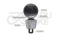 Fahrrad Frontlicht ADDVIEW Nova M80 80 Lux Dynamo StVZO