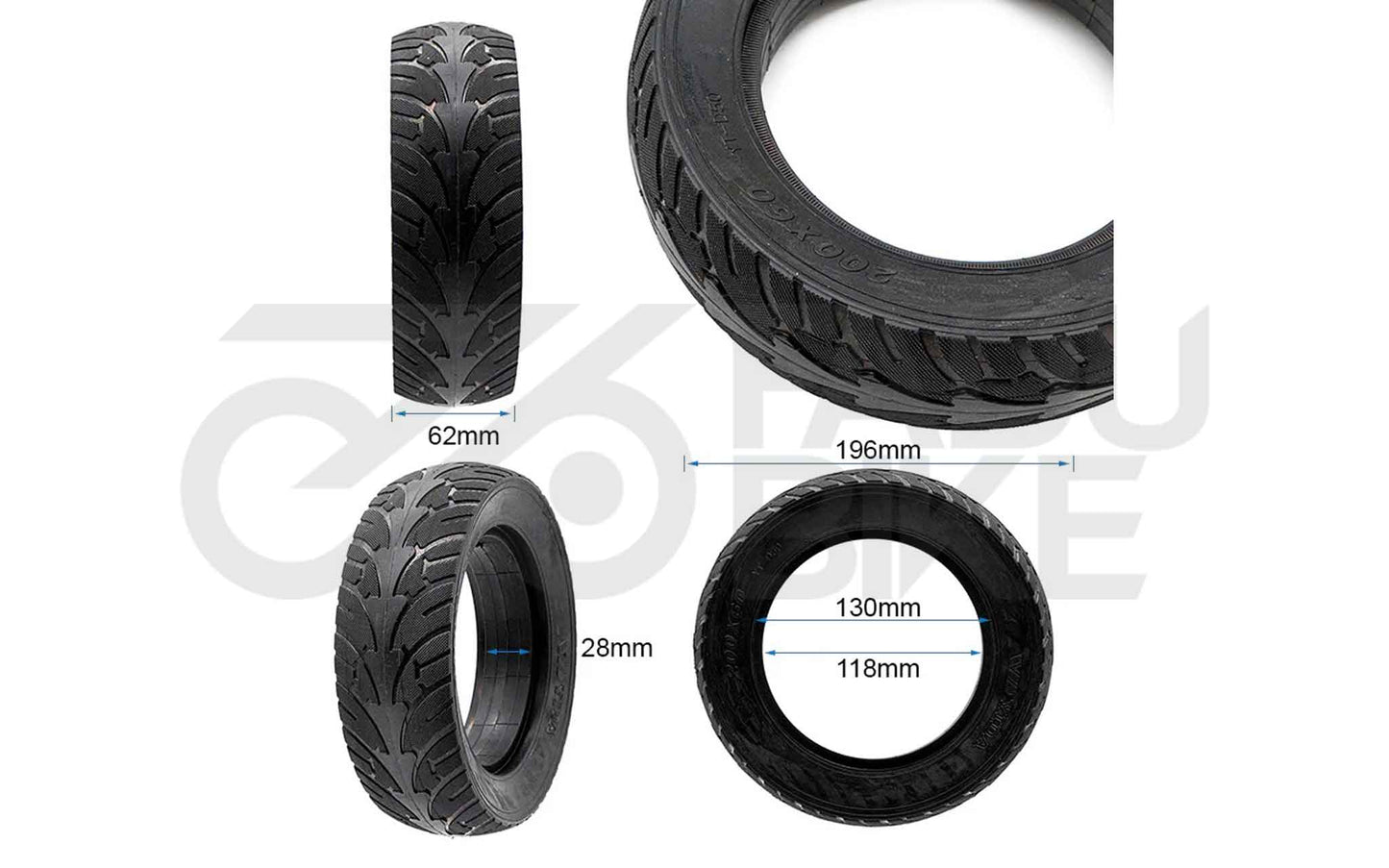 Vollgummi-Rad 200×60 – Robuster Industrie- & Transportreifen