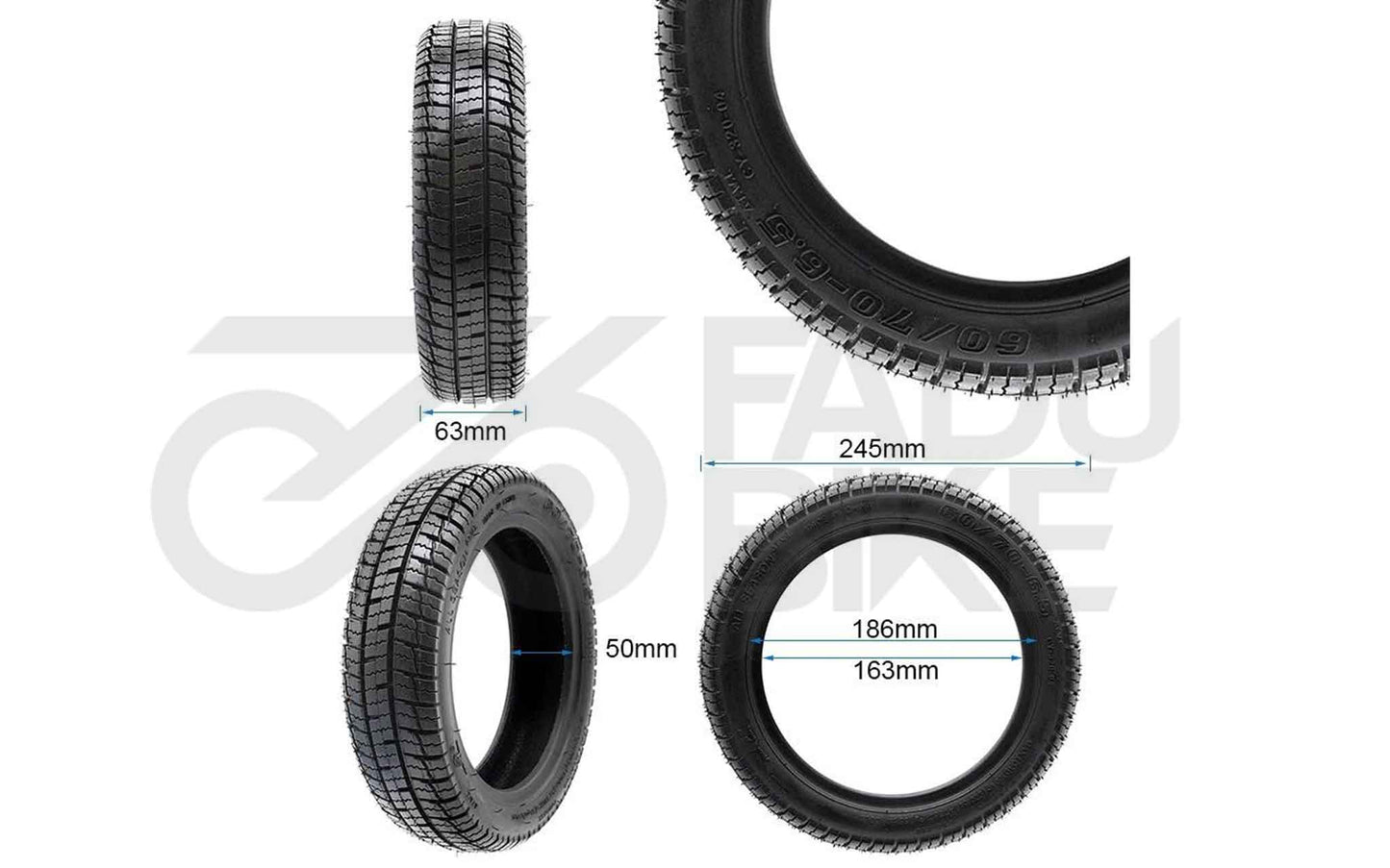 Tubeless Offroad Reifen 60/70-6.5 – ohne Gel