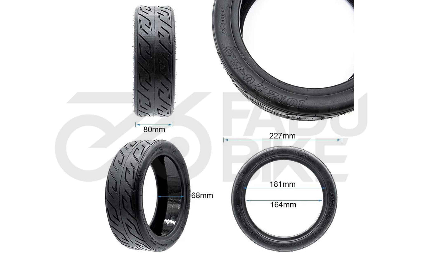 CityGrip Pro – Schlauchloser 10" Scooter-Reifen (10×2.70–6.5)