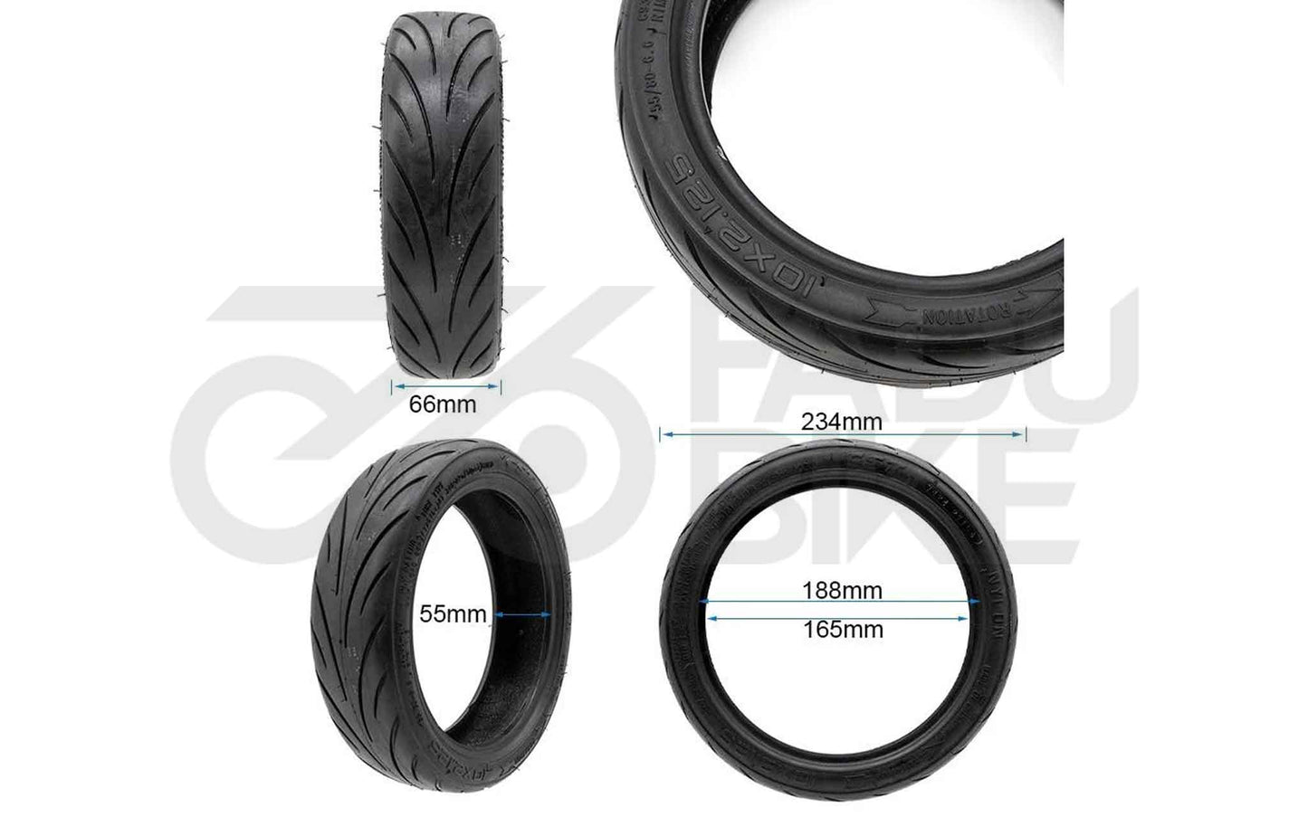 E-Scooter Cityroad Reifen 10×2.125-6.6 – Tube Type (55/80-6.6)
