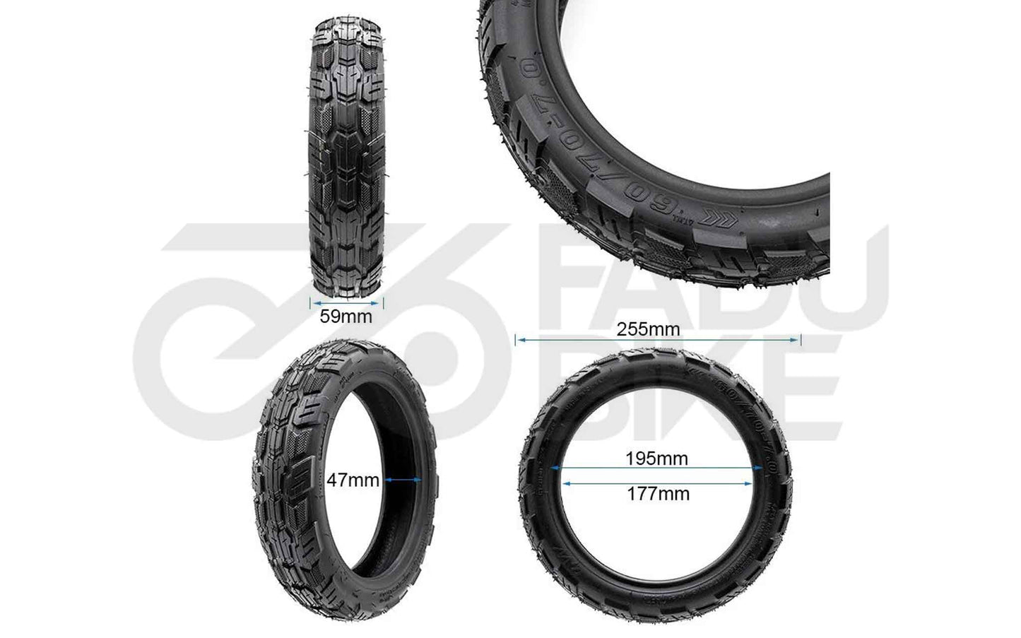E-Scooter Reifen 60/70-7 Tubeless – Mixed Terrain, ohne Gel