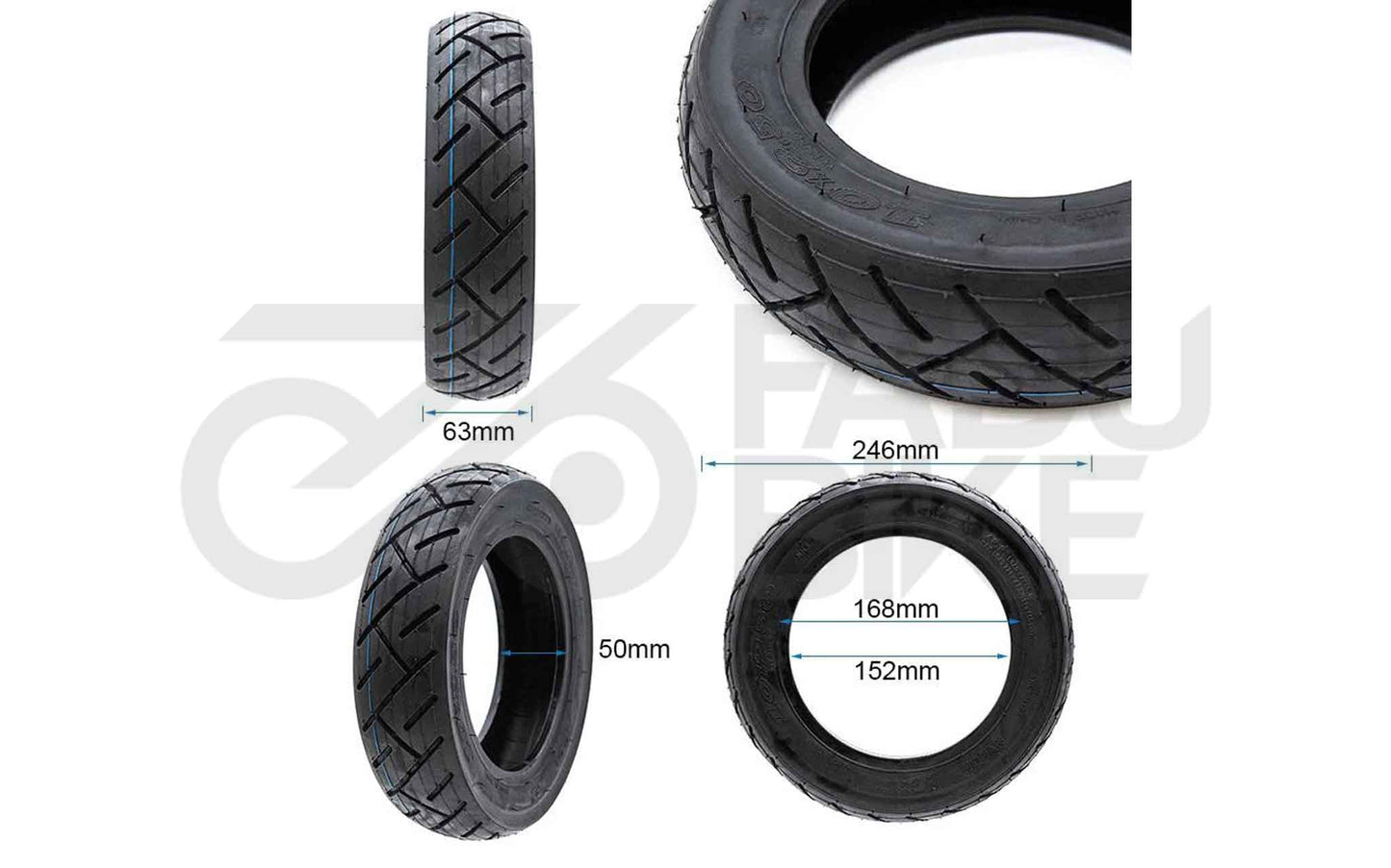 E-Scooter Cityroad Reifen 10×2,5-6 Tube Type – mit Schlauch