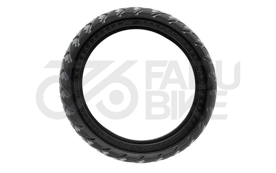 Solid rubber all-terrain tire 70/60-7.5 with diamond tread