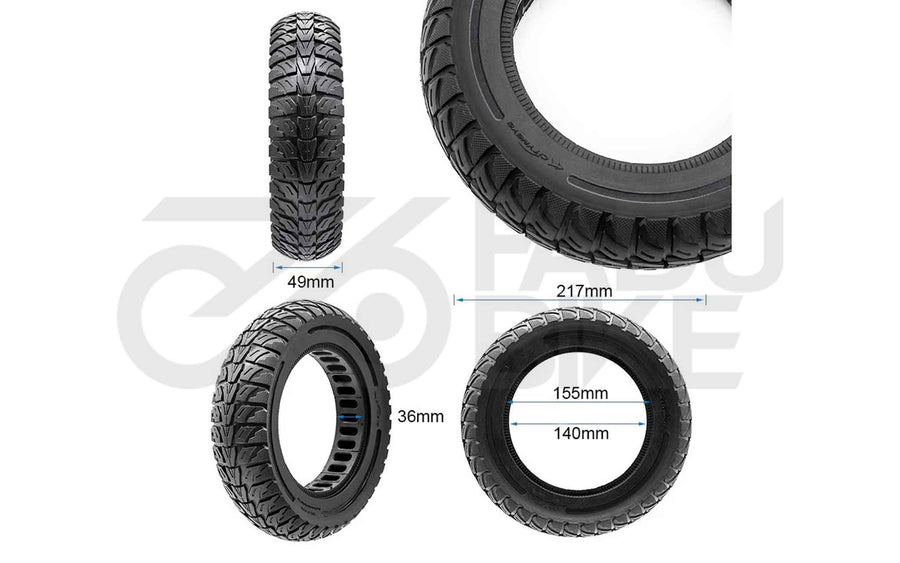 Vollgummi E-Scooter Reifen 9.5×2-6.1 – pannensicher & wartungsfrei