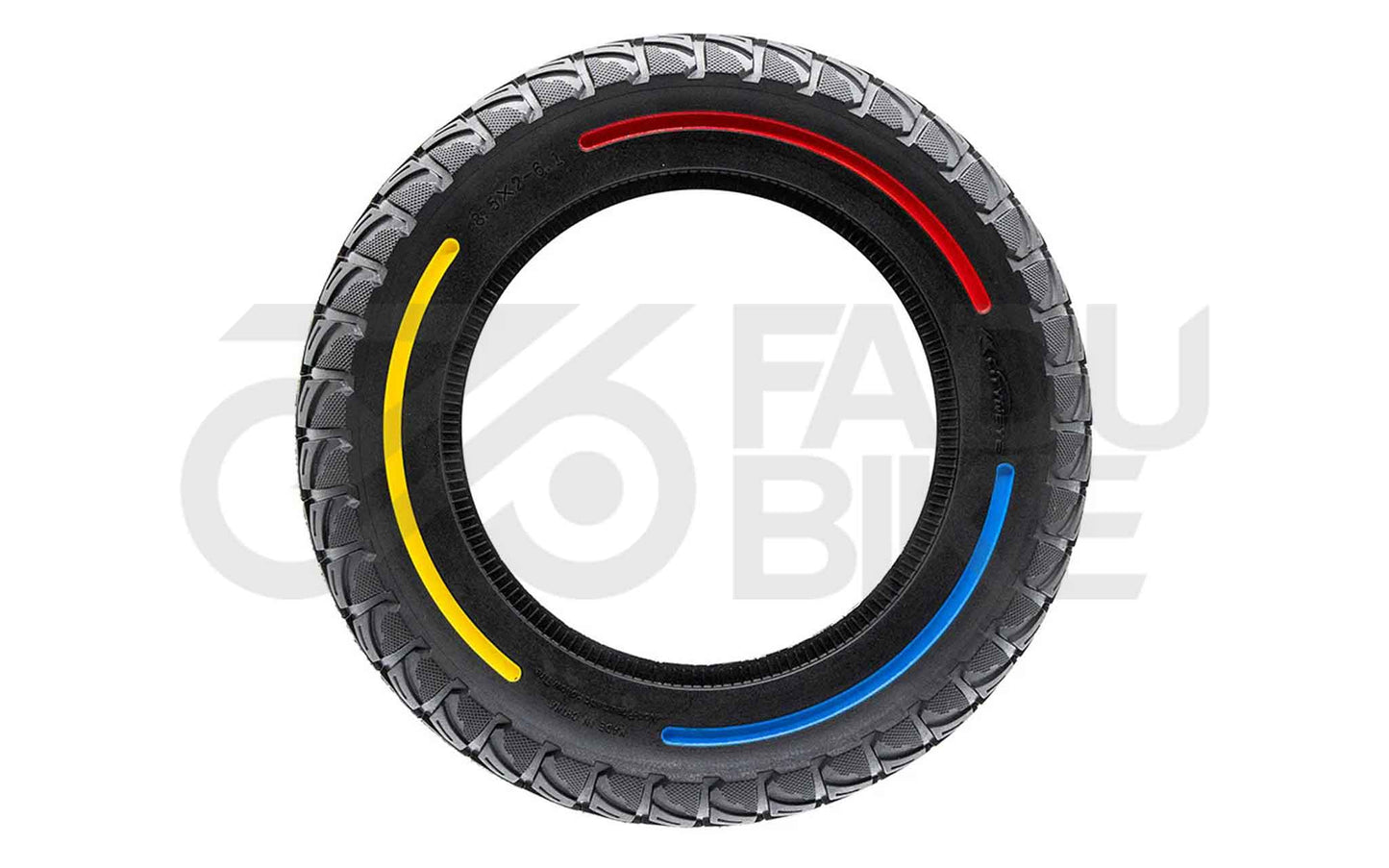Vollgummi-Reifen 8.5x2-6.1 Tricolor für E-Scooter – pannensicher & wartungsfrei
