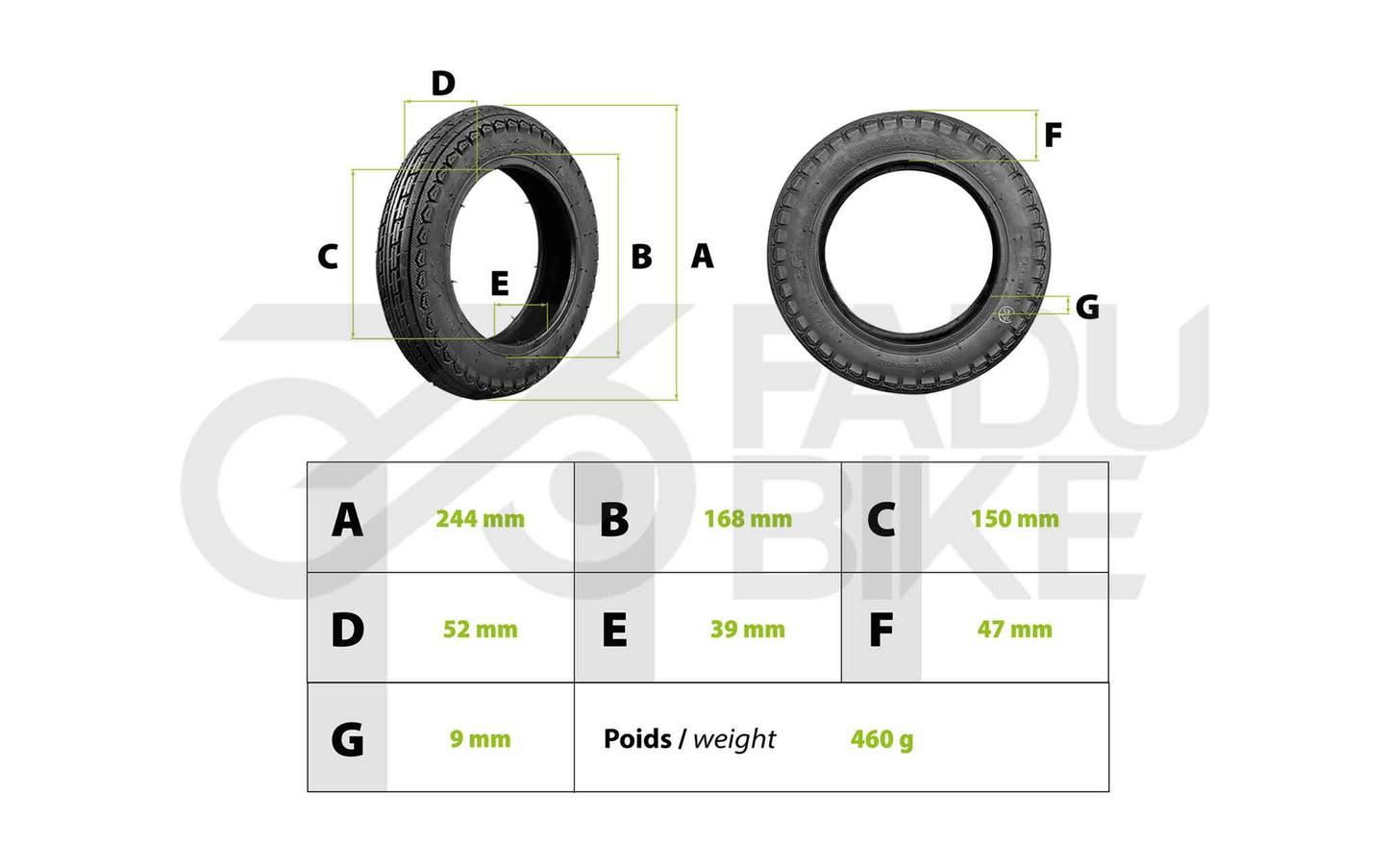 E-Scooter Reifen 10×2.125 – Tube Type für UrbanGlide Ride 100 Pro / Augment ES210