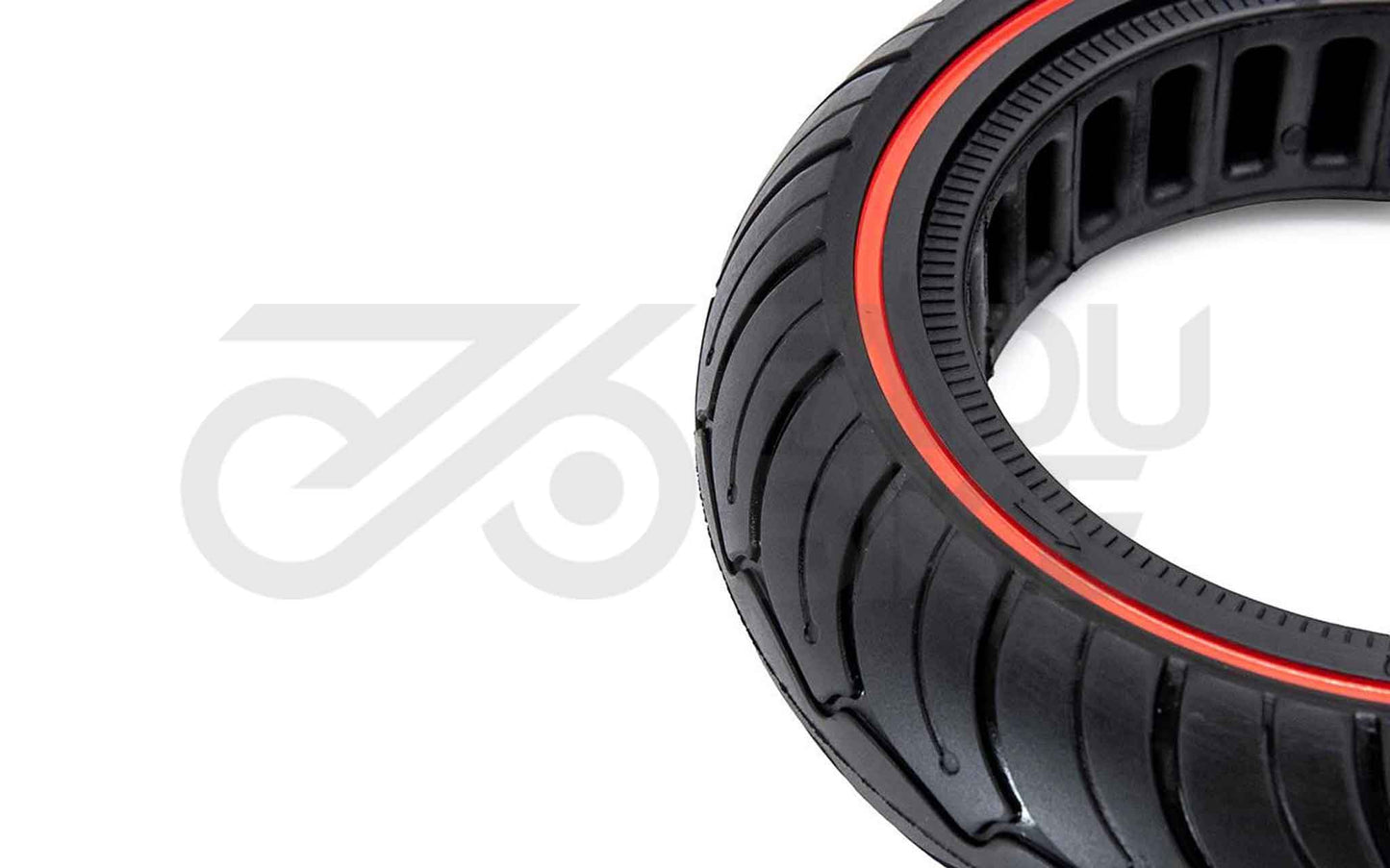 Ultraleichter Vollgummi-Reifen 9.5×2.5 – Rot Edition für NIU E-Scooter