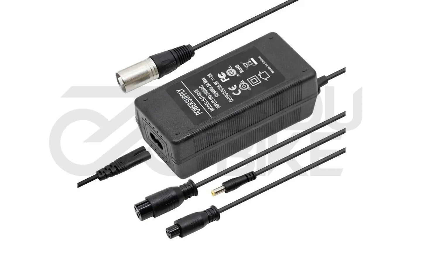 Akku Ladegerät 36–52V 2A mit Multiconnector Stecker – Für E-Scooter