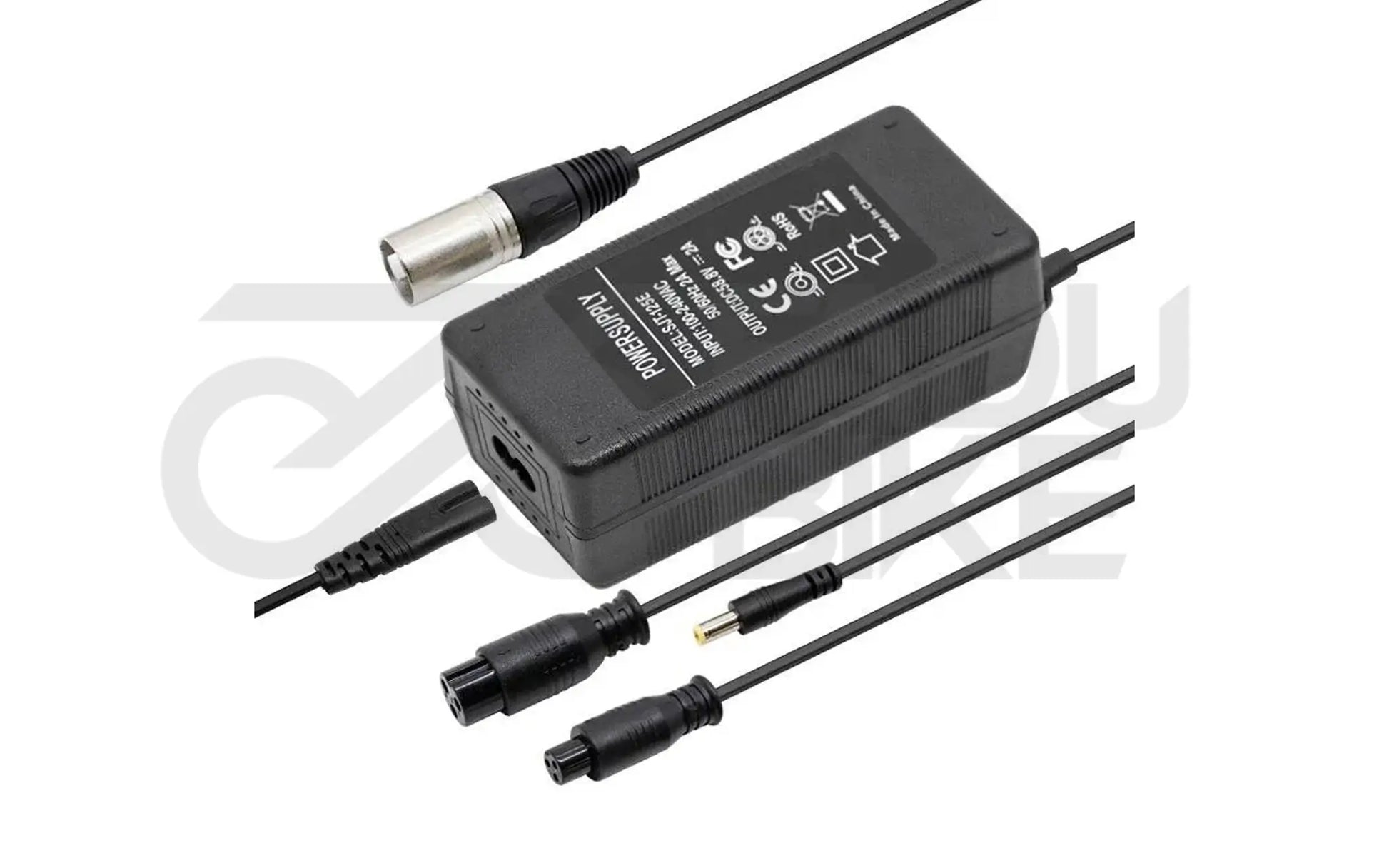 Akku Ladegerät 36–52V 2A mit Multiconnector Stecker – Für E-Scooter