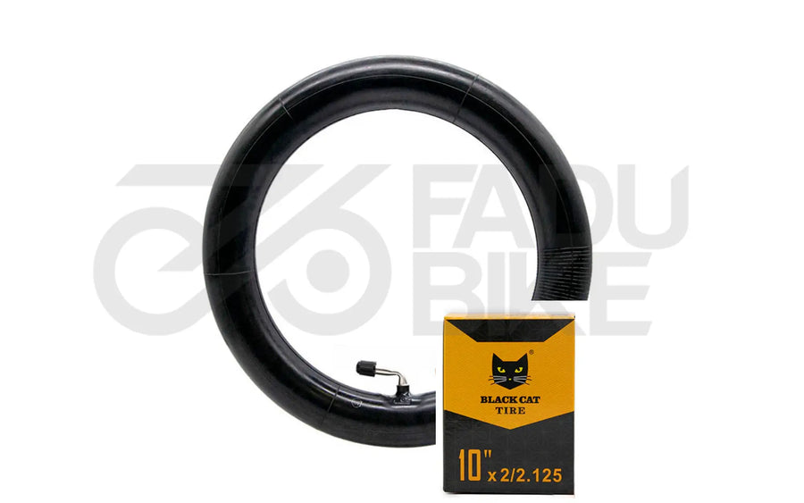 Black Cat Schlauch 10×2 / 2.125 – Variante VC 0×90° (für E-Scooter & 10″-Reifen)