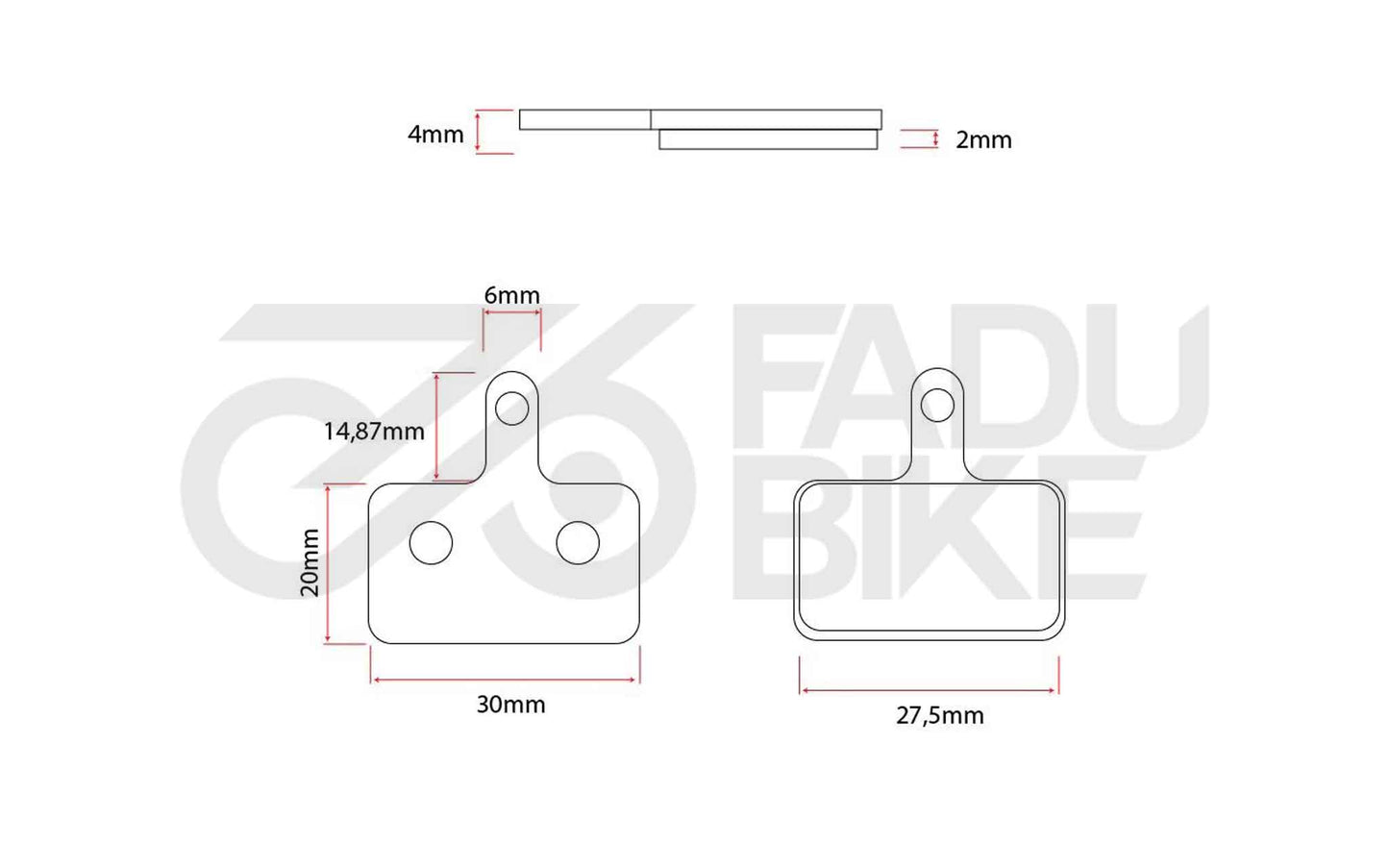 Bremsbeläge RT004 für E-Scooter & E-Bike – Sintered & Resin