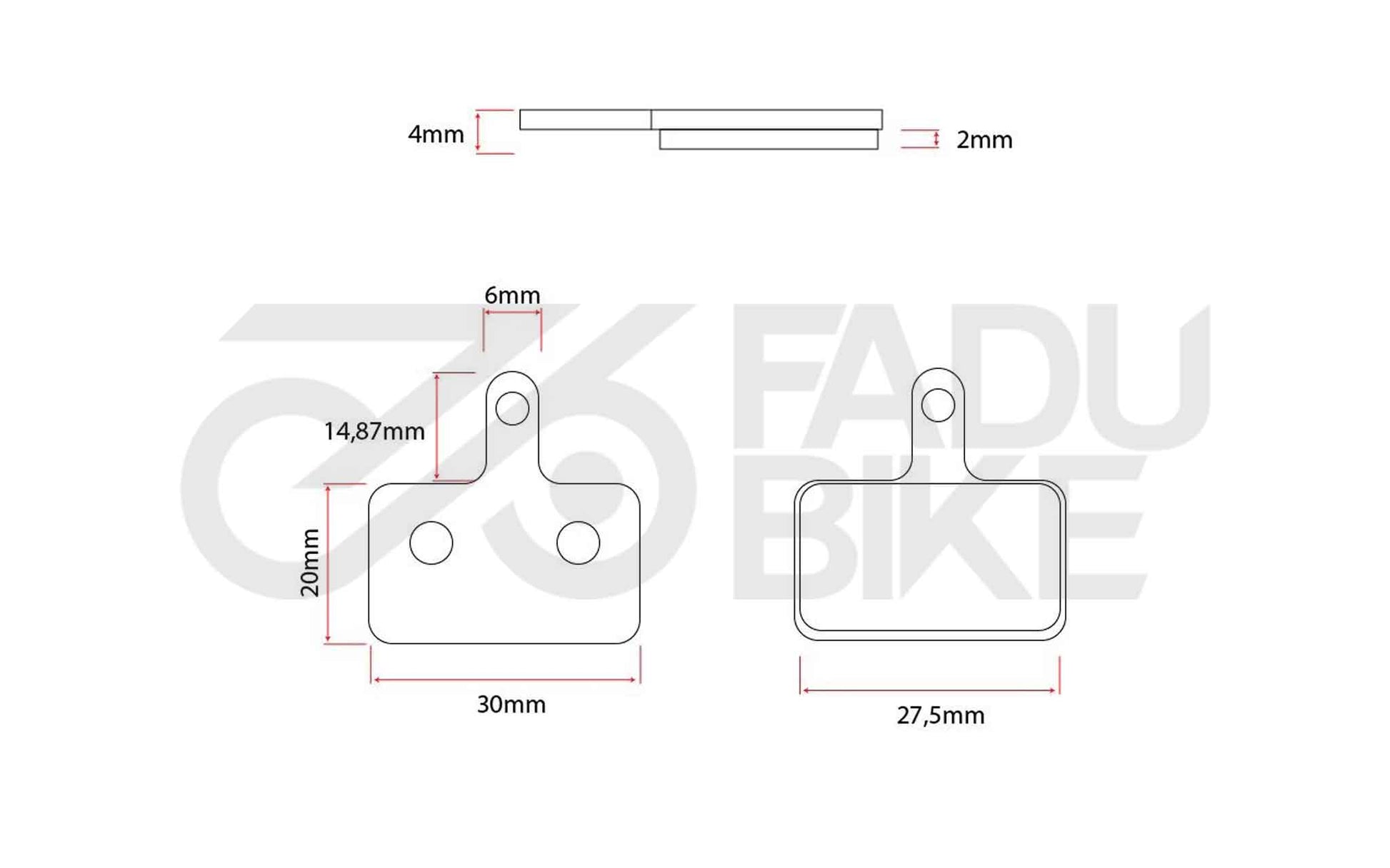 Bremsbeläge RT004 für E-Scooter & E-Bike – Sintered & Resin