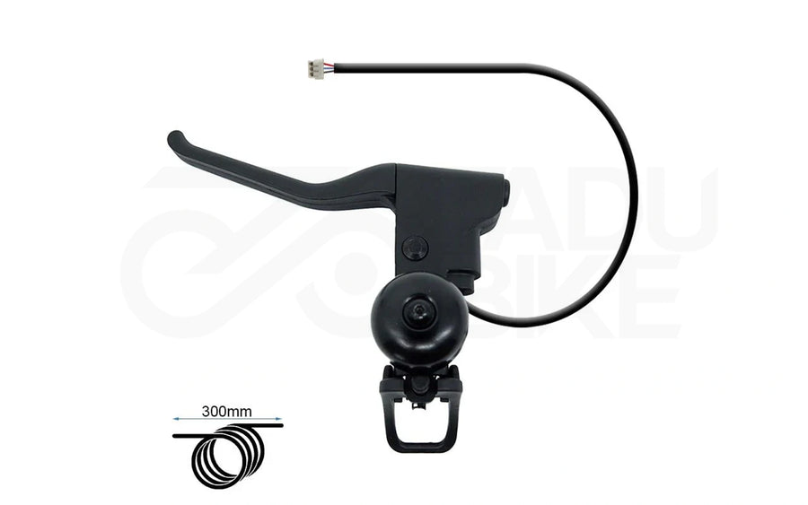 E-Scooter Bremshebel mit Hall, Spanner und Klingel L für Ninebot F und D - JST ZH Anschluss