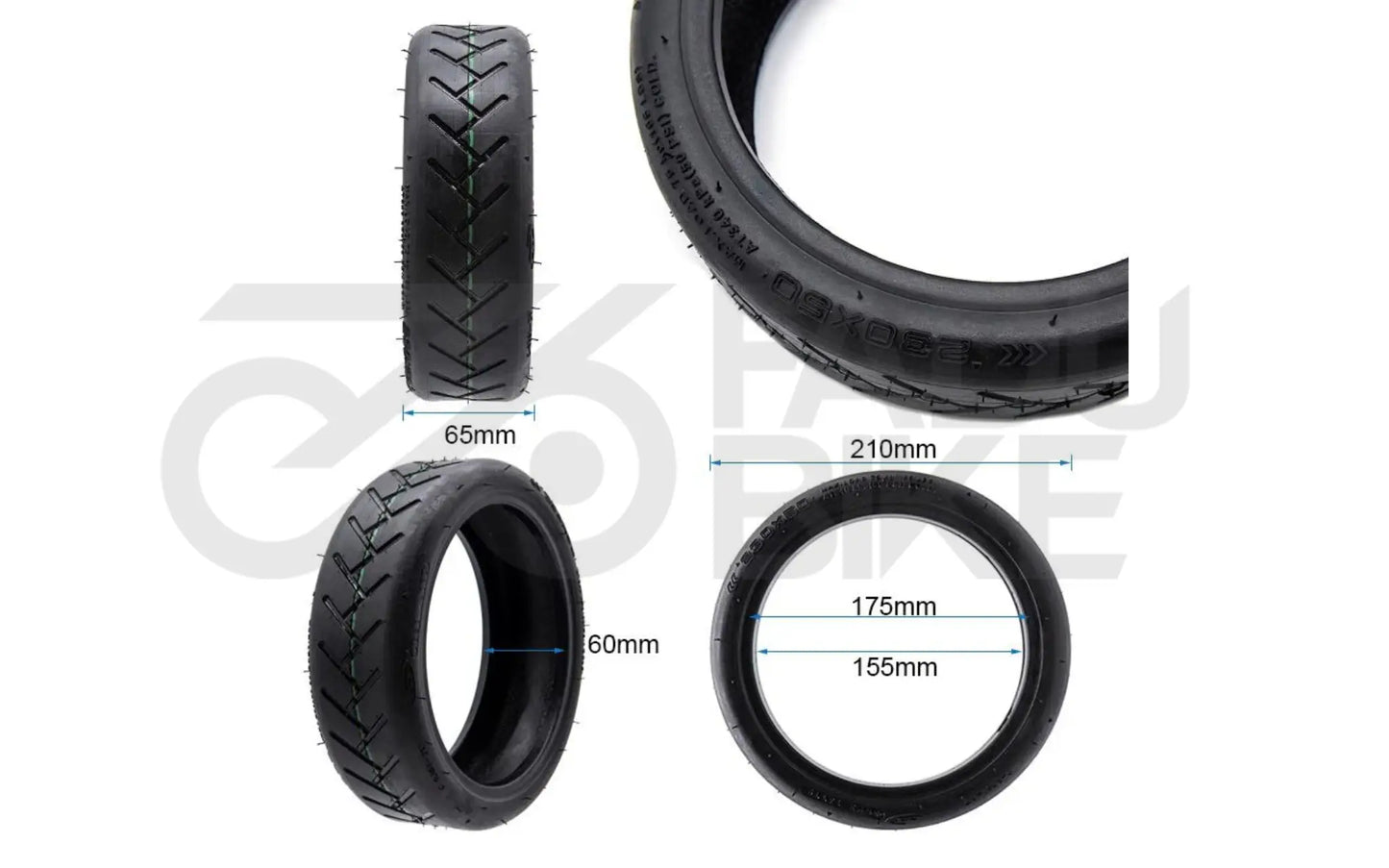 CST Reifen 230 × 50 – Originalmantel für Mi3 Lite / Mi4 Lite E-Scooter