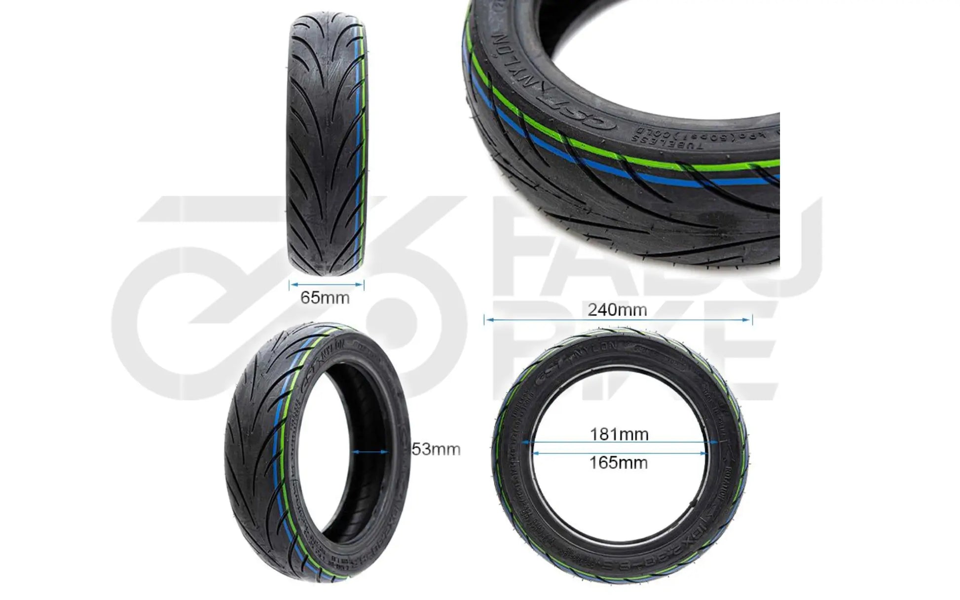 CST Tubeless Reifen 10x2.3-6.5 - Pannensicherer Grip für E-Scooter & Bikes
