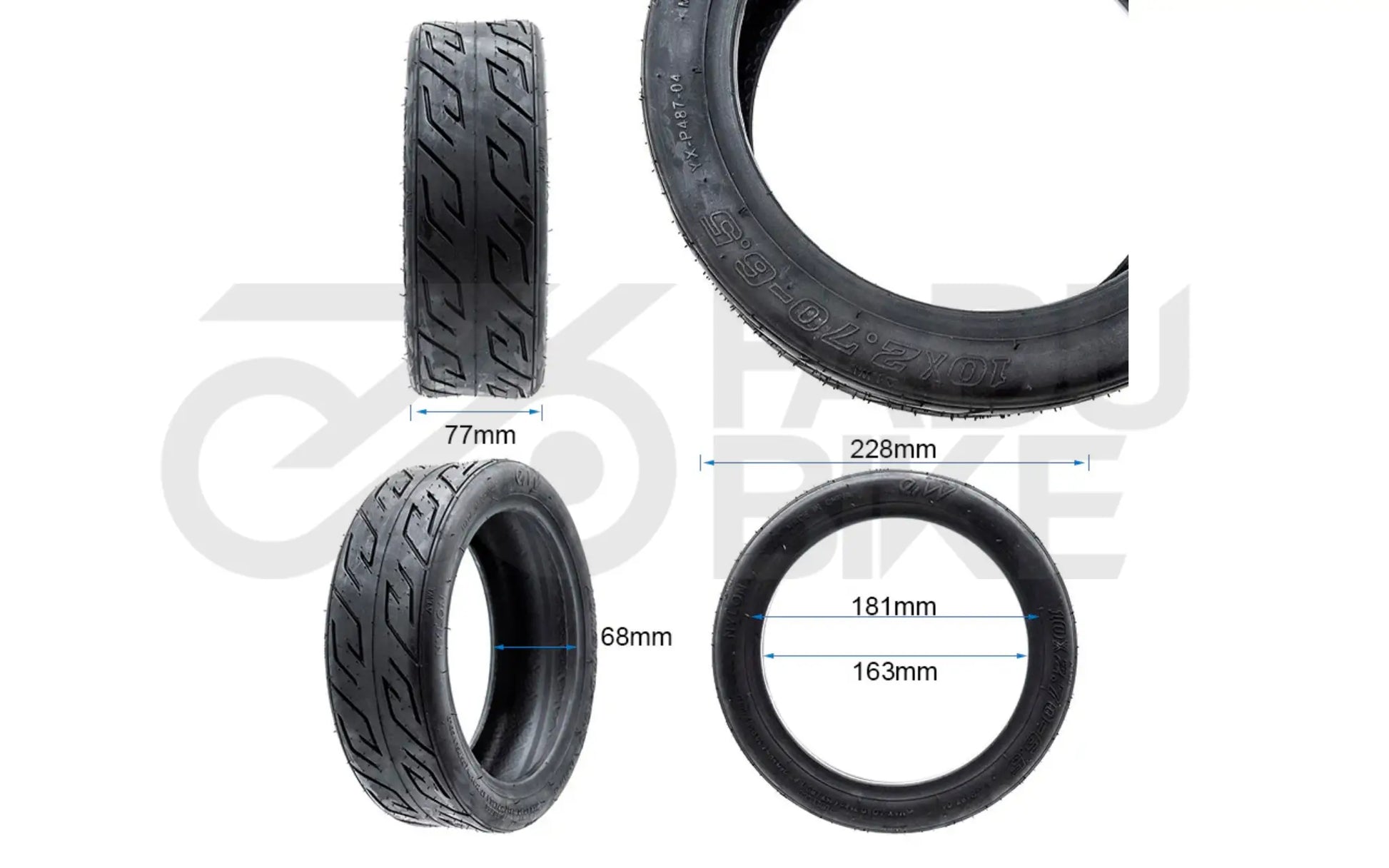CityGrip Pro – Schlauchloser 10" Scooter-Reifen (10×2.70–6.5)