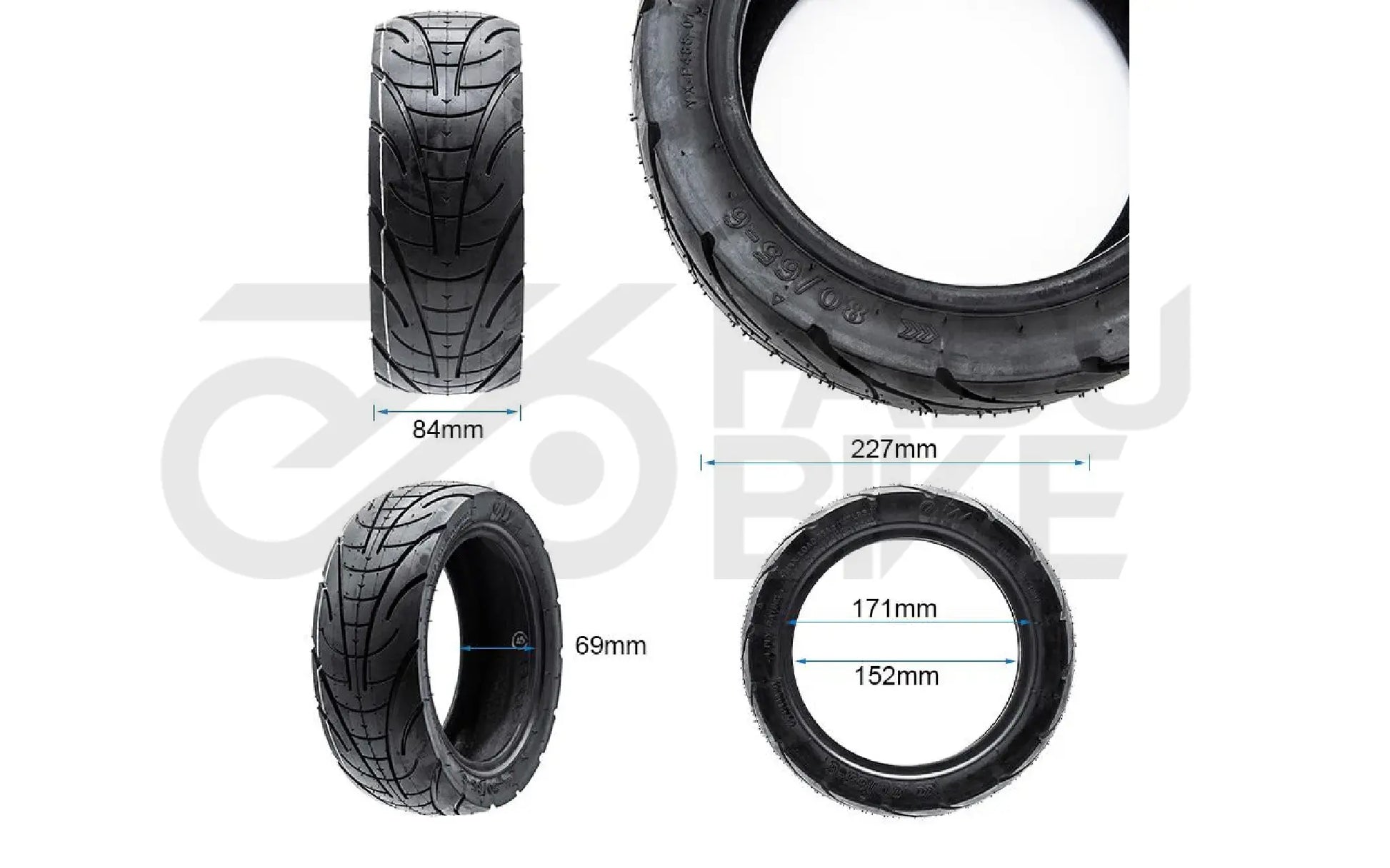 CityGrip Schlauchlos-Reifen 80/65-6 für E-Scooter2