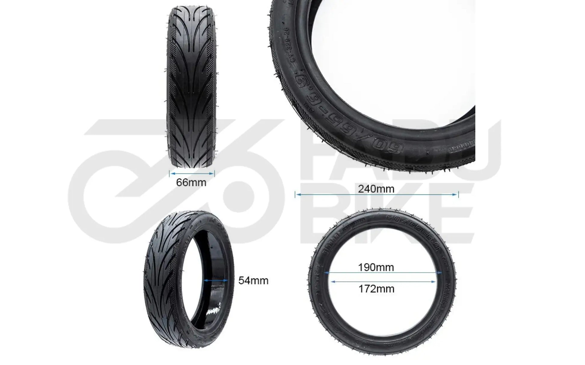 Cityroad Tubeless Reifen 60/65-6,9 – Gel-Pannenschutz & Grip für E-Scooter