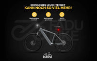 DANSI LED Fahrrad Leuchten-Set StVZO vorne & hinten