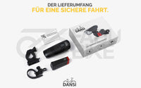 DANSI LED Fahrrad Leuchten-Set StVZO vorne & hinten