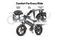 E-Bike D40 25 km/h 250W – 48V 40Ah Fatbike für Delivery & Alltag