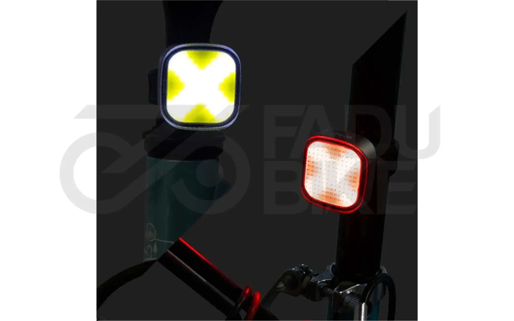 E-Scooter Hochleistungs Licht-Set EWL004 – Front- & Rücklicht für sichere Nachttouren