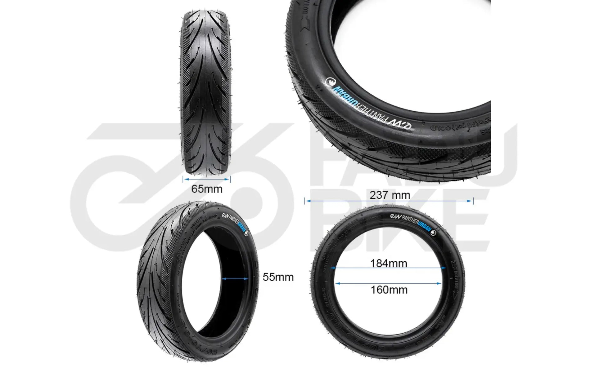 E-Scooter PantherUrban Tubeless Reifen 60/70 × 6,5 – schlauchlos & upgradefähig