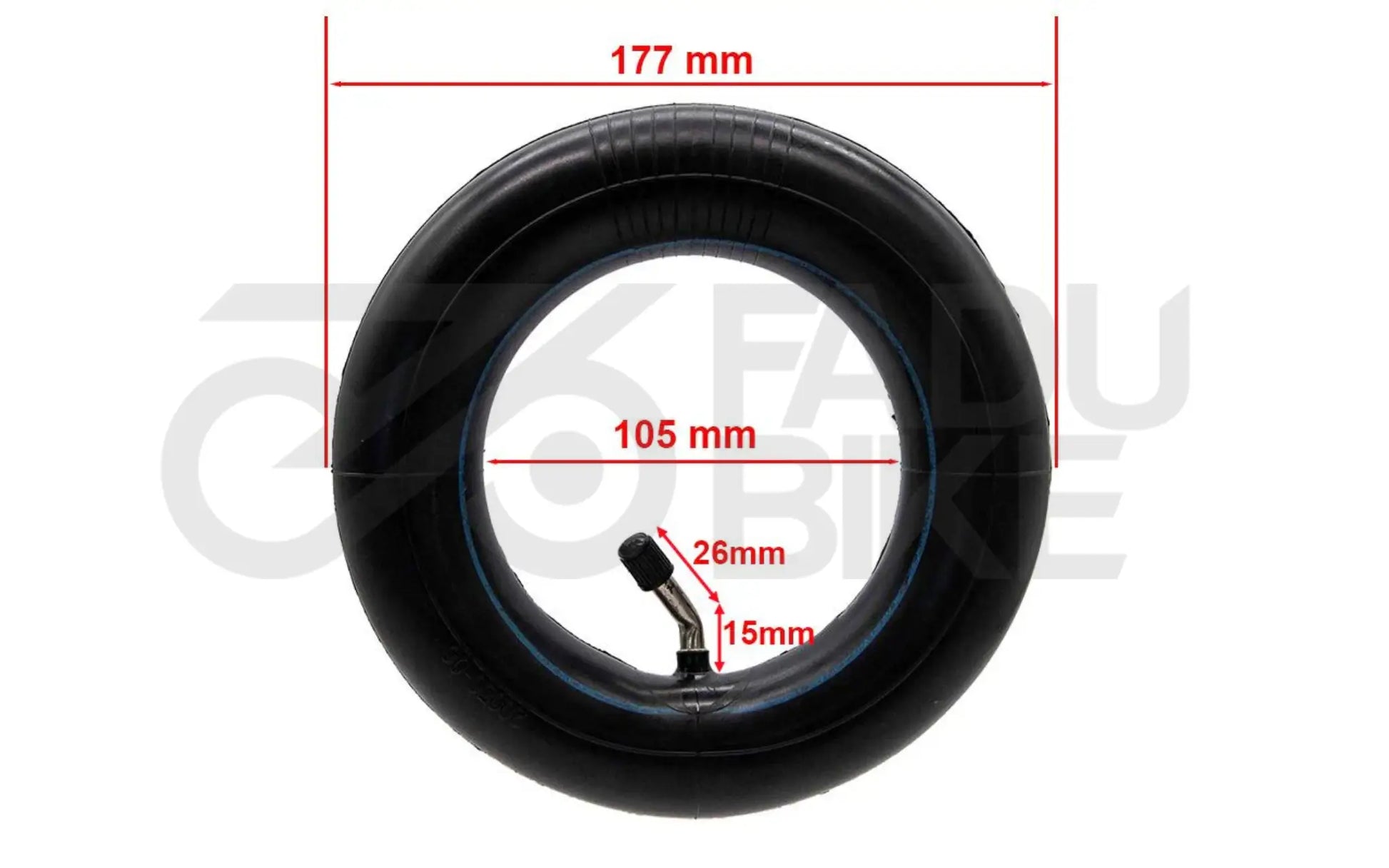 E-Scooter Schlauch 200×50 – Winkelventil 135×45°