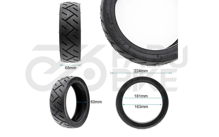 E-Scooter Tubeless CityRoad Reifen 250x64 – extra Grip & Komfort