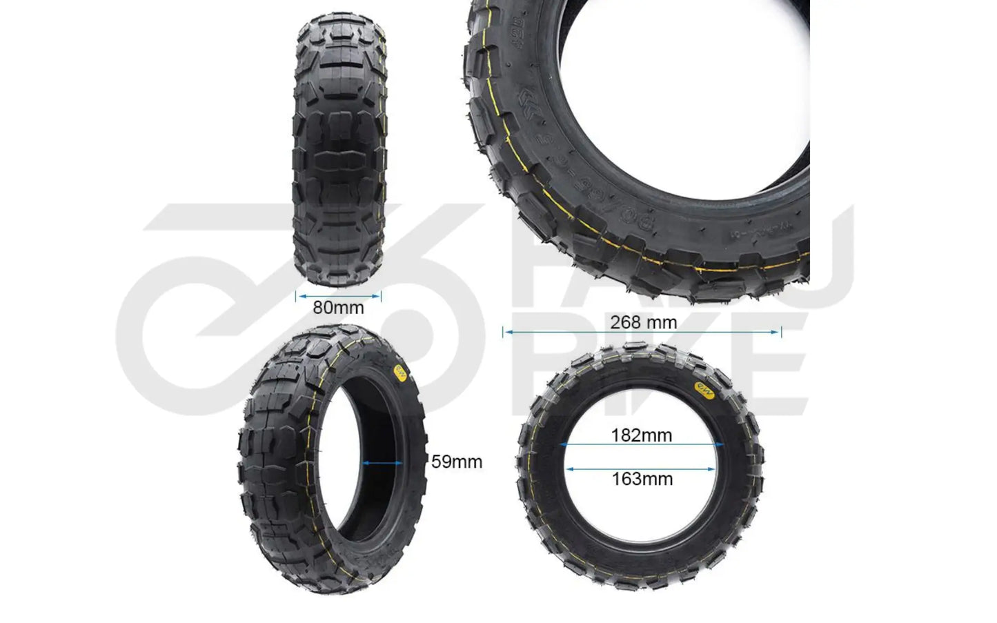 E-Scooter Tubeless Offroad Reifen 90/65-6,5 – robustes Geländeprofil