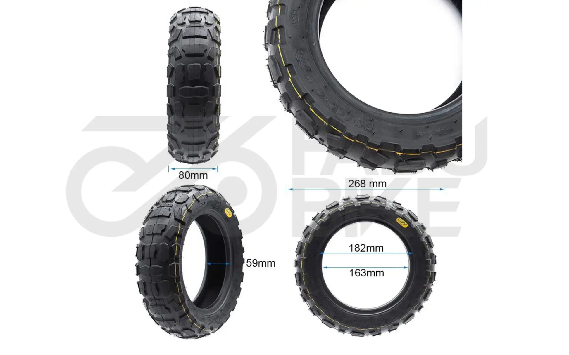 E-Scooter Tubeless Offroad Reifen 90/65-6,5 – robustes Geländeprofil